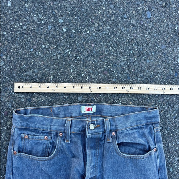 Levi’s 501 Mens Gray Denim Jeans Pants 36x30 - Picture 9 of 10